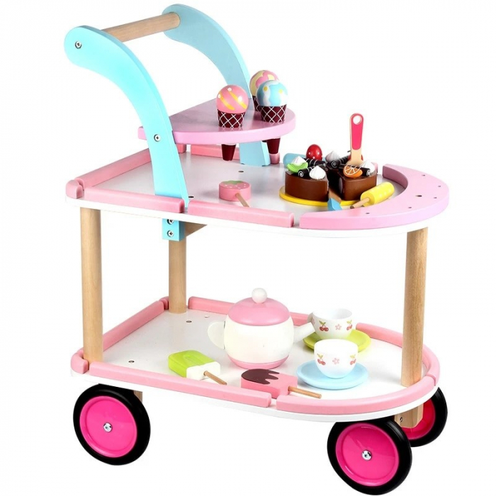 Carucior din Lemn Set de Dulciuri pentru Copii - Nurio [7]