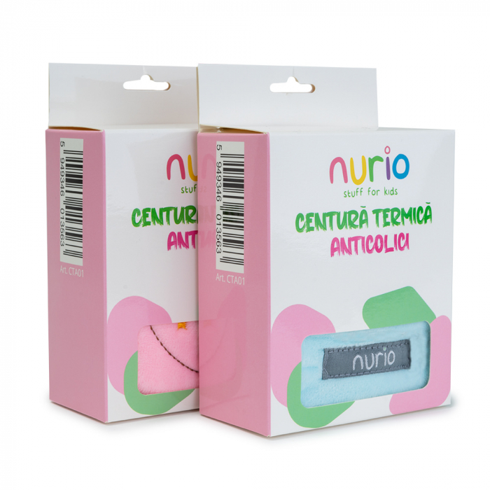 Centura Anticolici cu Samburi de Cirese - Albastru [3]