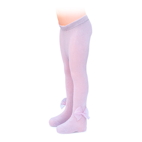 Ciorapi roz cu fundita din tulle [5]