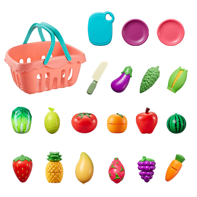Cosulet cu Fructe si Accesorii din Plastic - 20 Piese [4]