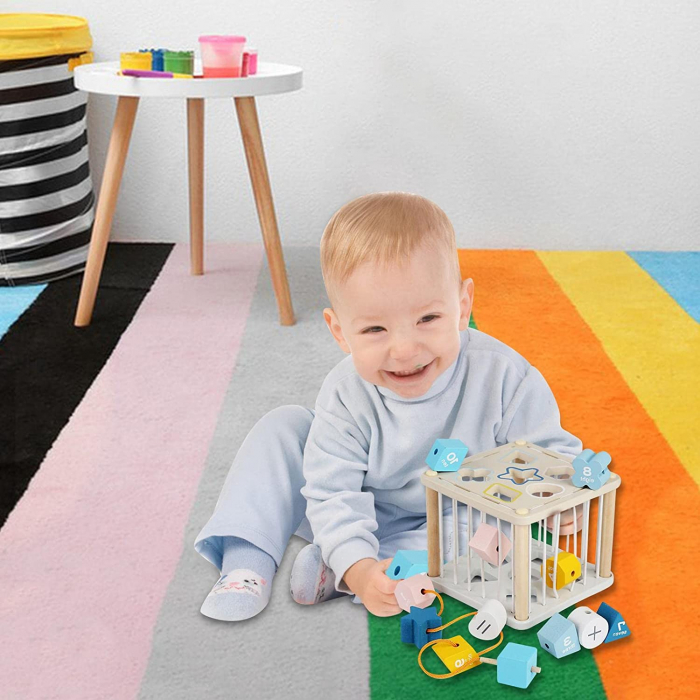 Cub de Activitati 6 în 1 - Jucarie pentru  Bebelusi [2]
