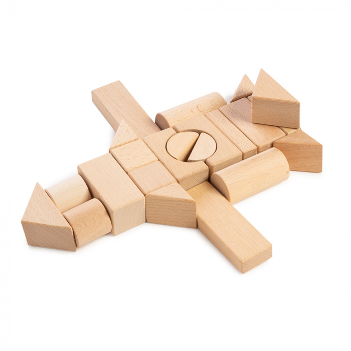 Blocuri de Construcție in Cutie din Lemn - 22 Piese [5]