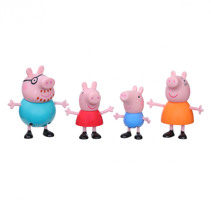 Set 4 figurine familia peppa pig