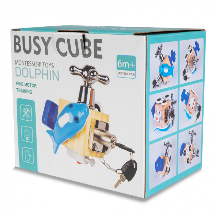 Cub Montessori Deblocare - Jucarie de Indemanare [3]
