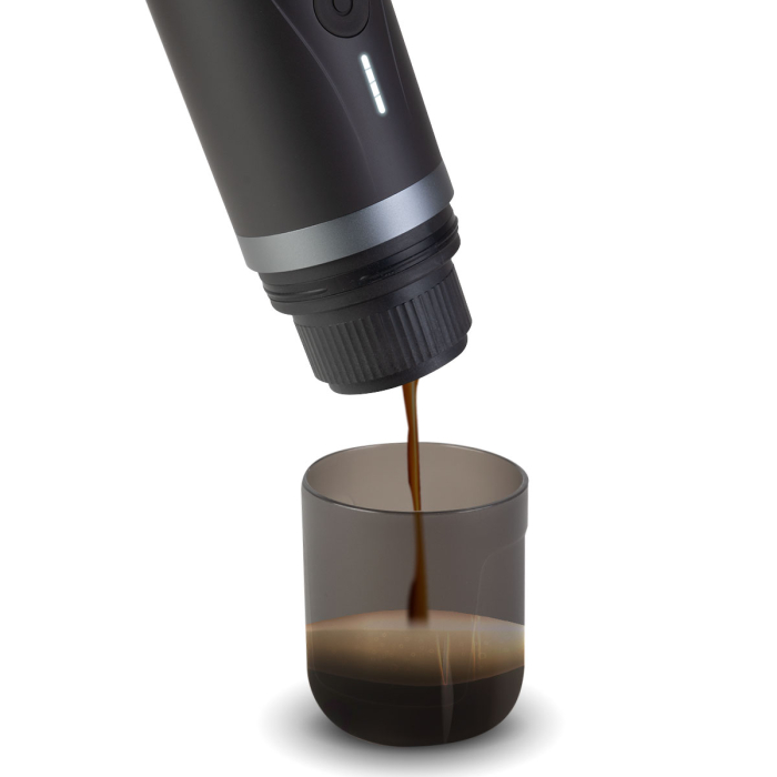 Espressor Cafea Portabil Cu Baterie Pentru Capsule Si Cafea Macinata – Nurio [3]