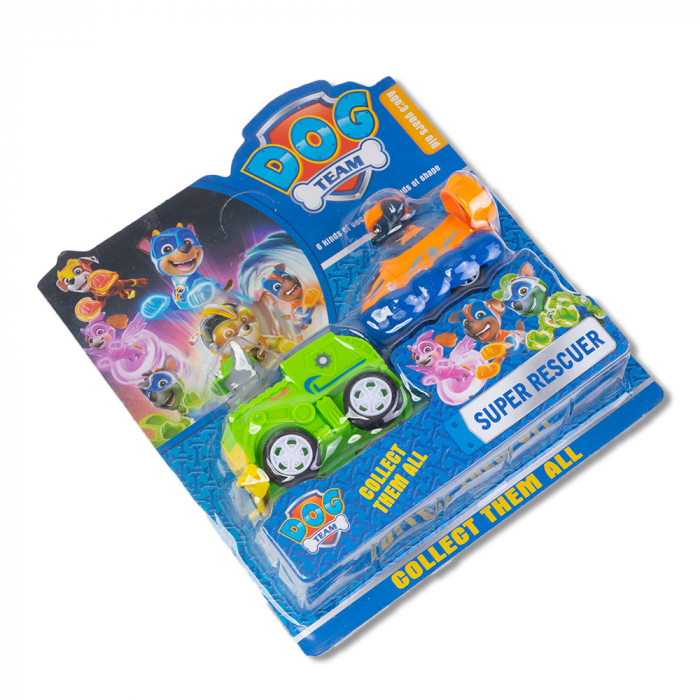 Set Patrula Catelusilor Figurine cu Masinute - Rocky si Zuma [2]