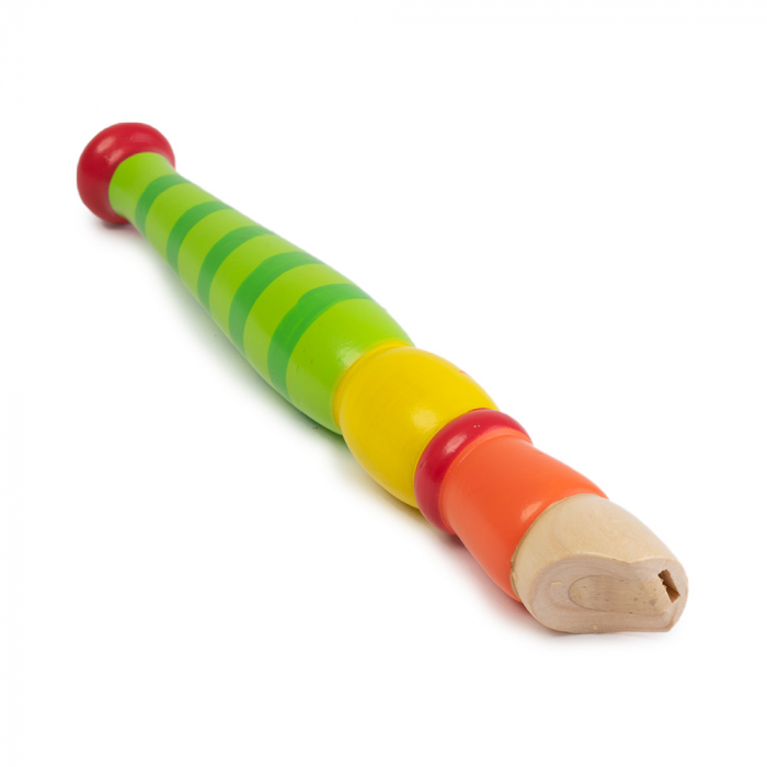 Fluier din Lemn Montessori - Verde [2]