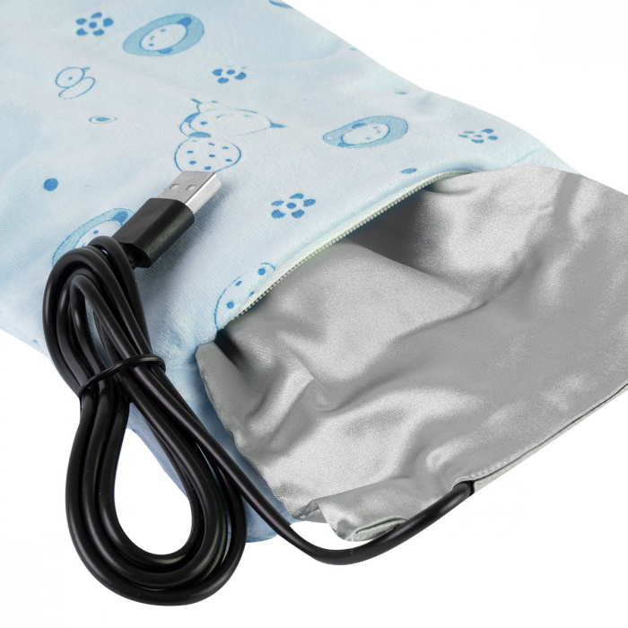 Incalzitor Portabil USB pentru Sticla Bebe - Albastru [2]