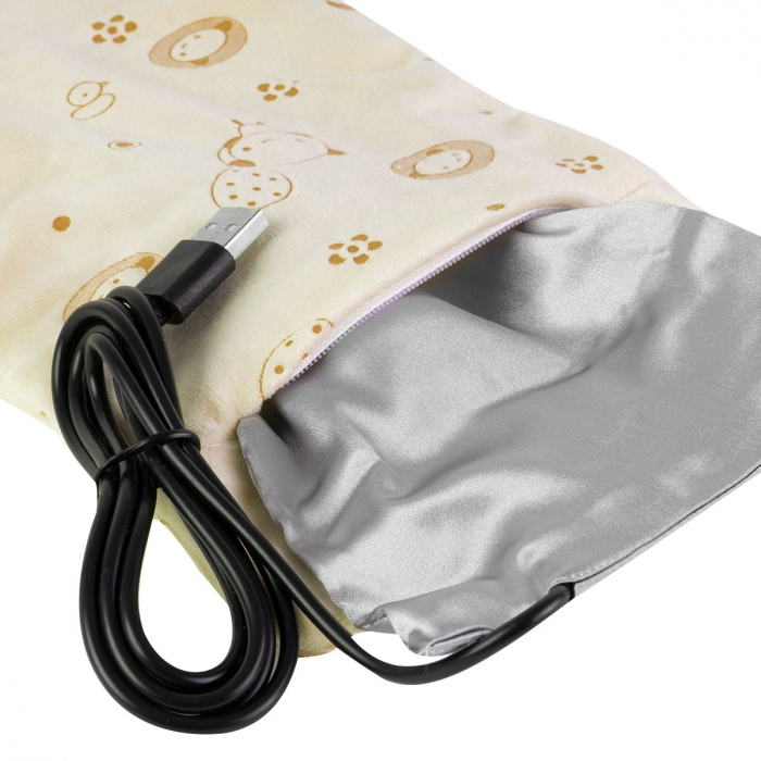 Incalzitor Portabil USB pentru Sticla Bebe - Crem [2]