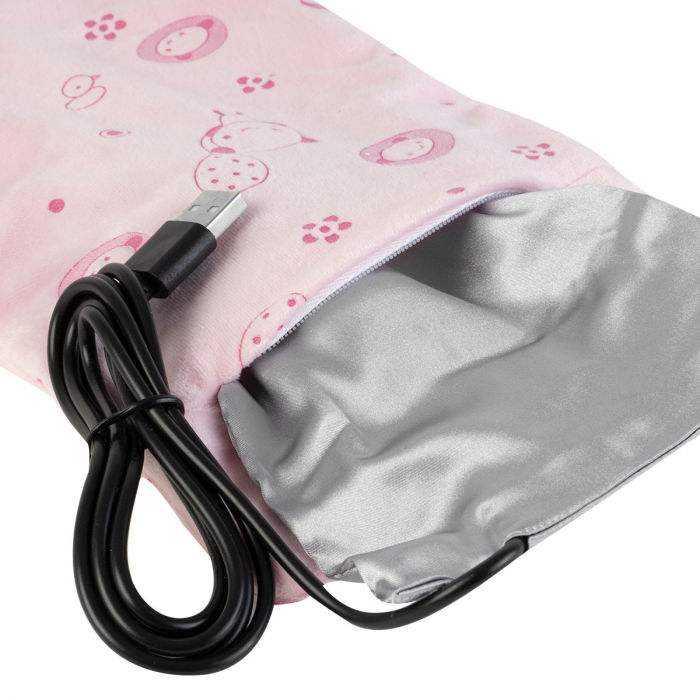 Incalzitor Portabil USB pentru Sticla Bebe - Roz [3]