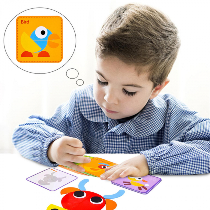 Joc Tangram Montessori Fun Puzzle Ohye [5]