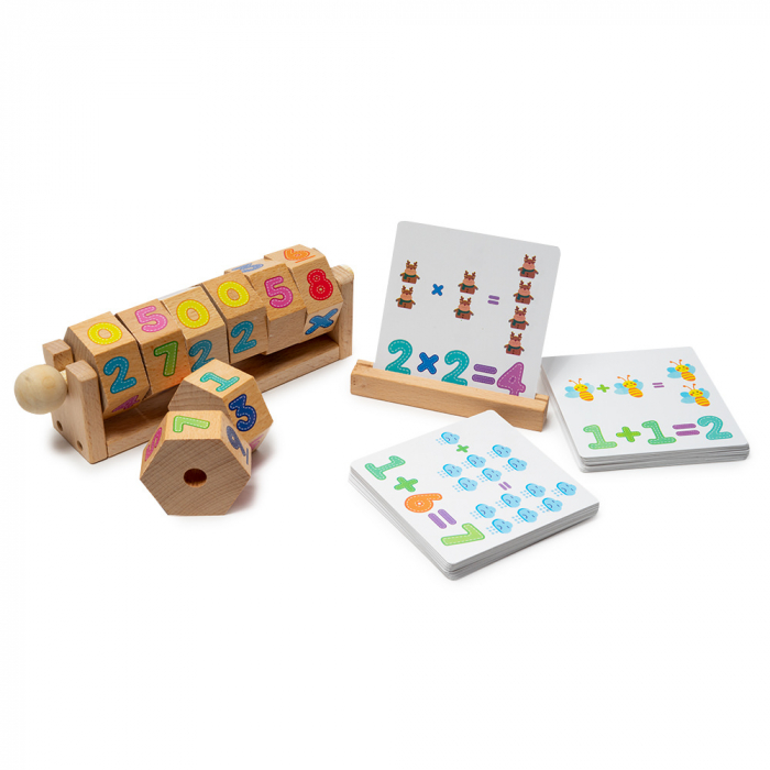 Joc Multifunctional din Lemn cu Cifre
