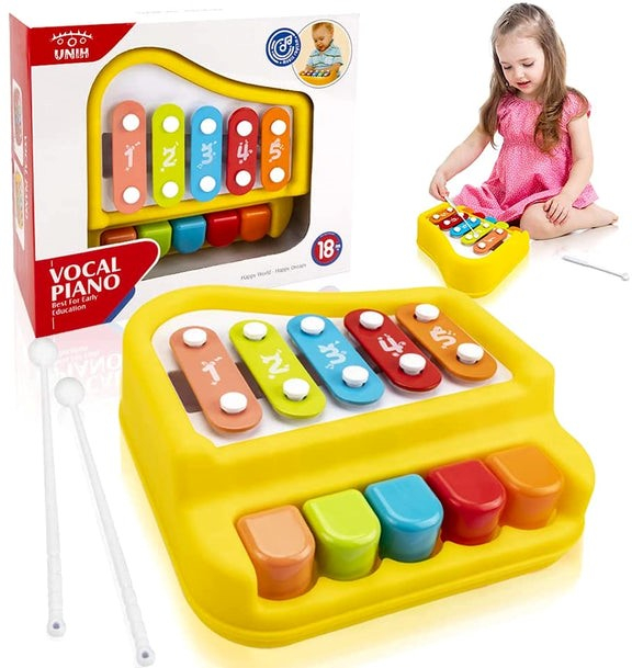 Jucaria Vocala Pian Montessori - Galben [5]