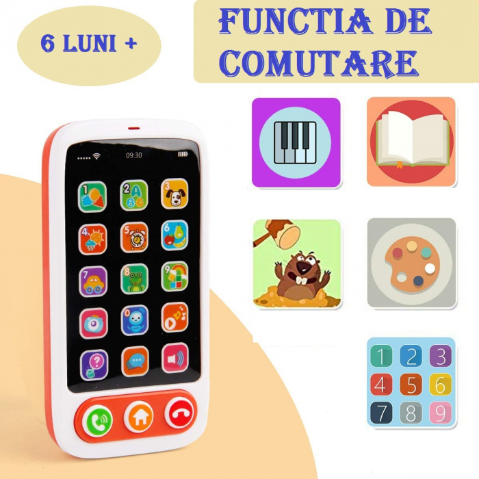 Telefon Bebelusi Smartphone cu Lumini si Sunete [7]