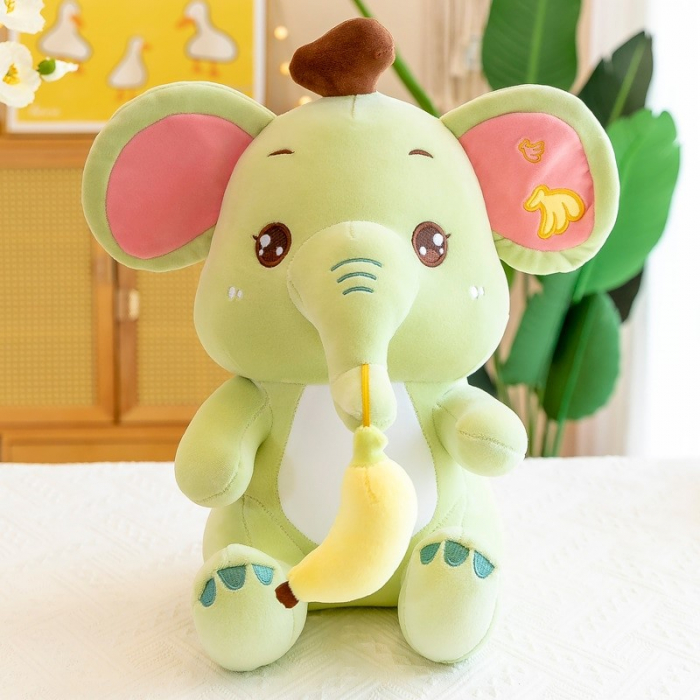 Jucarie de Plus Elefant, Verde 25 cm [2]