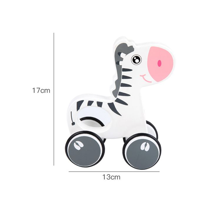 Jucarie de Tras din Lemn cu Roti - Zebra [3]