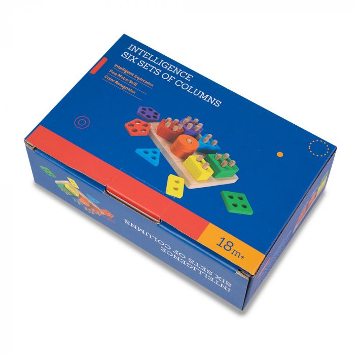 Jucarie din Lemn - Potrivire si Stivuire 6 Forme Geometrice Montessori [3]