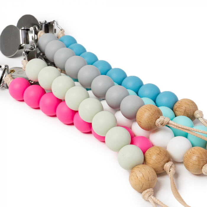 Lantisor Suzete din Silicon - Alb [4]