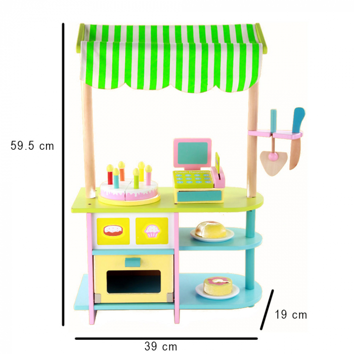 Magazin din Lemn Colorat cu Accesorii - Brutarie [3]