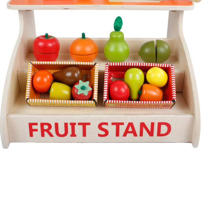 Magazin din Lemn Colorat cu Accesorii - Stand pentru Fructe [2]