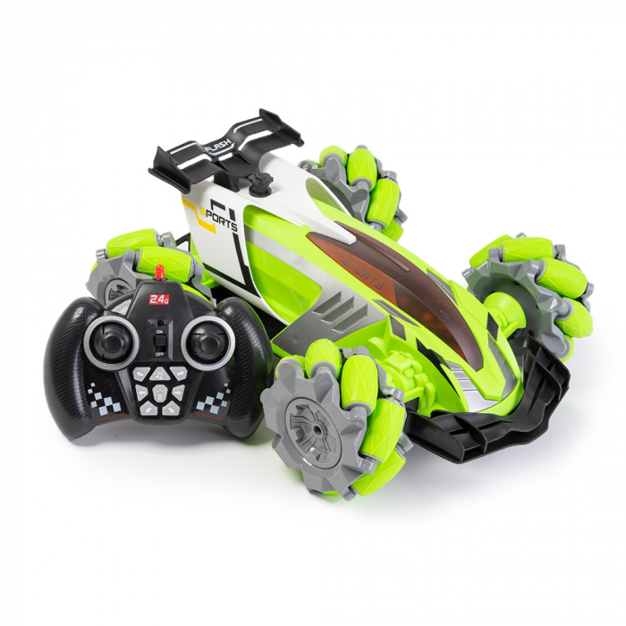 Masina de Curse Drifting RC 360° Verde [4]