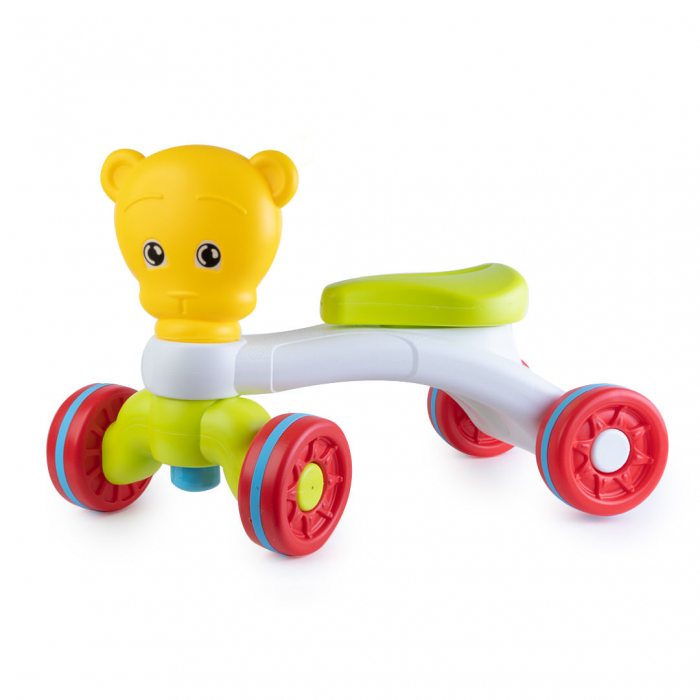 Masina de echilibru tip scuter pentru bebelusi cu 4 roti - premergator cu ochi - Huanger [2]