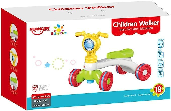 Masina de echilibru tip scuter pentru bebelusi cu 4 roti - premergator  - Huanger [8]