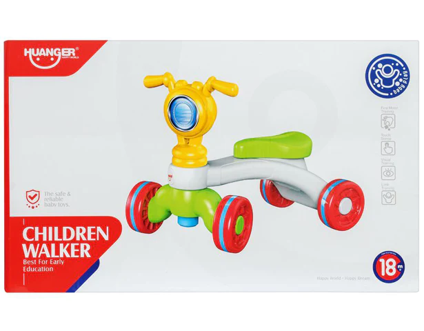 Masina de echilibru tip scuter pentru bebelusi cu 4 roti - premergator  - Huanger [10]