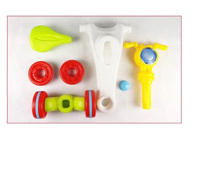 Masina de echilibru tip scuter pentru bebelusi cu 4 roti - premergator  - Huanger [7]