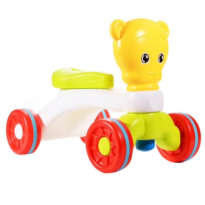 Masina de echilibru tip scuter pentru bebelusi cu 4 roti - premergator cu ochi - Huanger [4]