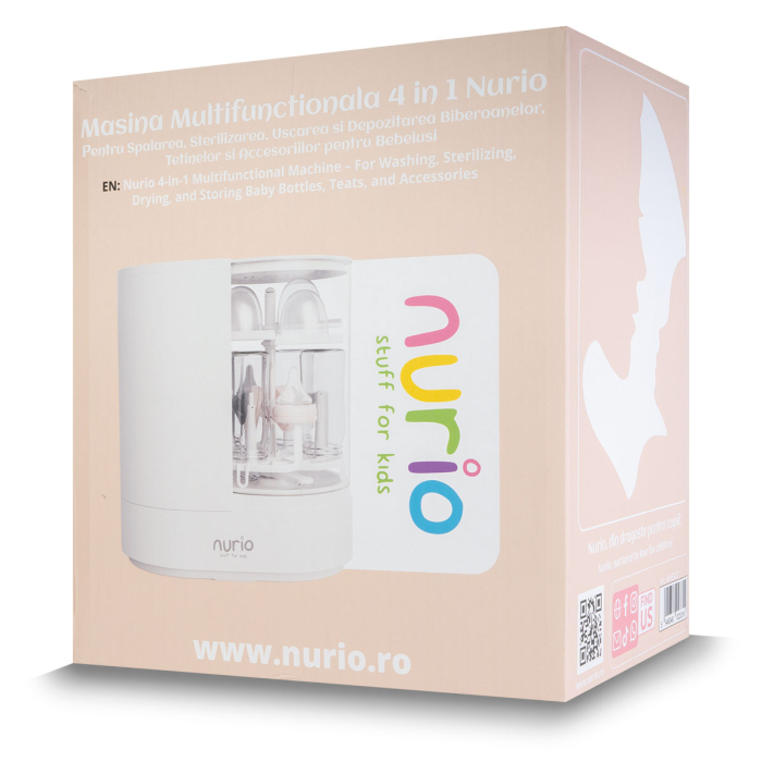 Masina Multifunctionala 4 in 1 Nurio – Pentru Spalarea, Sterilizarea, Uscarea si Depozitarea Biberoanelor, Tetinelor si Accesoriilor pentru Bebelusi [6]