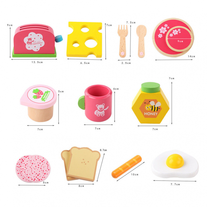 Mic Dejun de Jucarie din Lemn Delicious Breakfast - Un Joc Educativ tip Montessori [8]