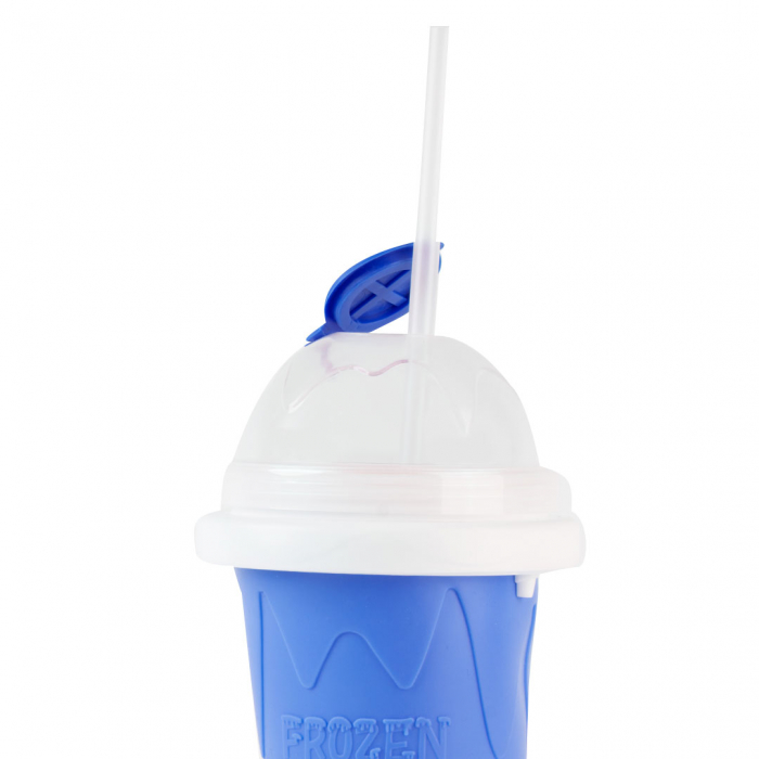 Pahar pentru Facut Slushy, MilkShake si Suc Inghetat - Albastru [3]