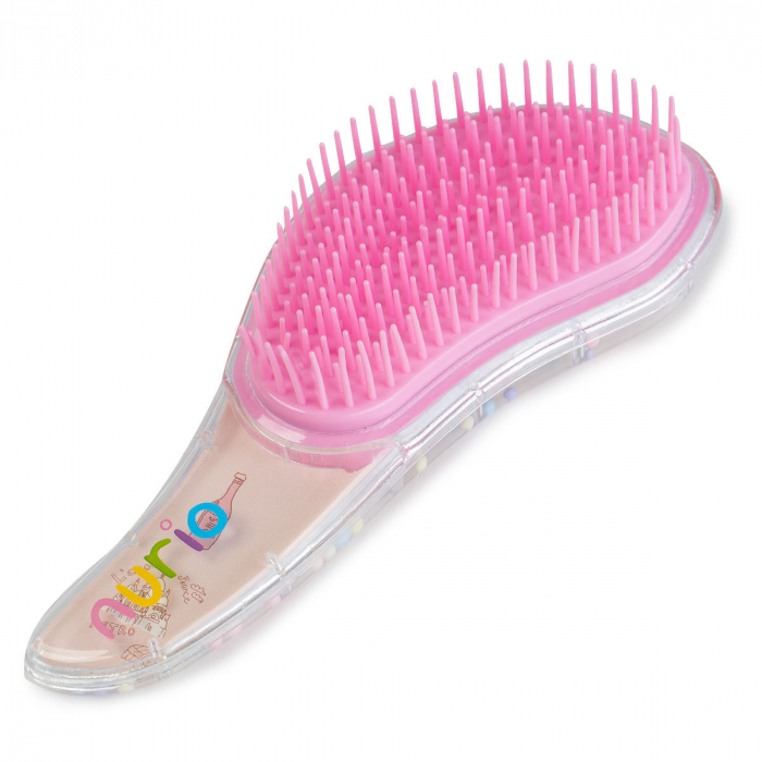 Perie de Par pentru Descalcirea Parului cu Bilute si Desen Fashion 15 cm - Nurio [2]