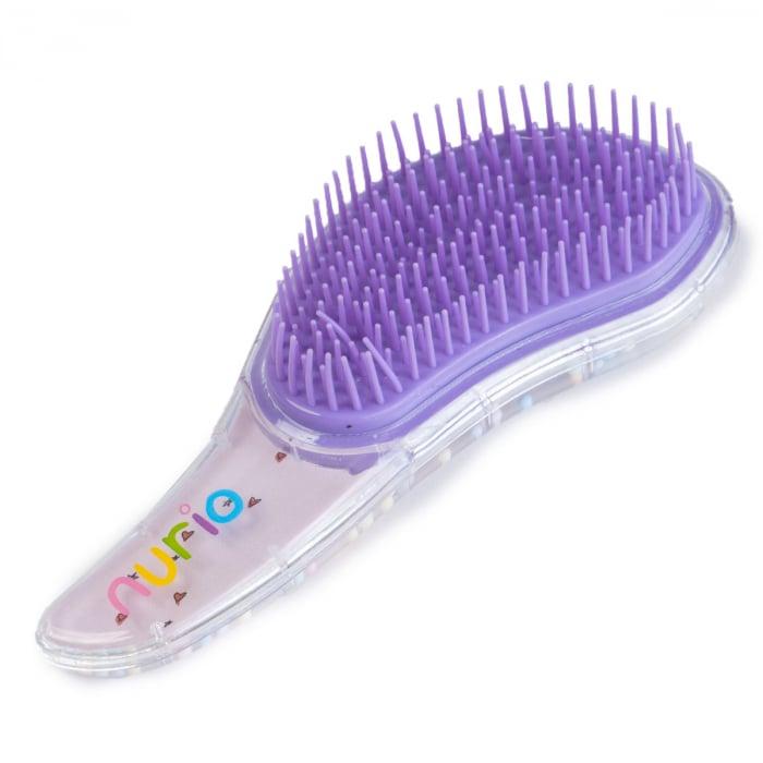 Perie de Par pentru Descalcirea Parului cu Bilute si Desen I Love Dance 15 cm - Nurio [2]