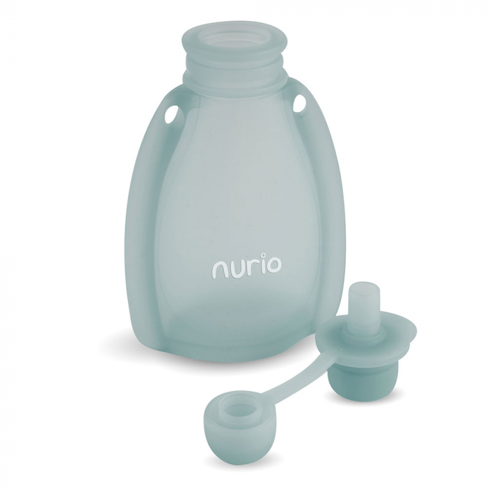 Recipient Gradat din Silicon pentru Depozitare, Transport si Hranire Bebelusi, Verde - Nurio [3]