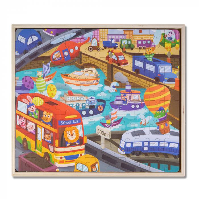 Puzzle 3 in 1 din Lemn [3]