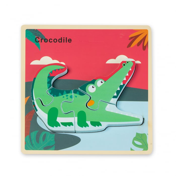 Puzzle 3D din lemn - crocodil [1]