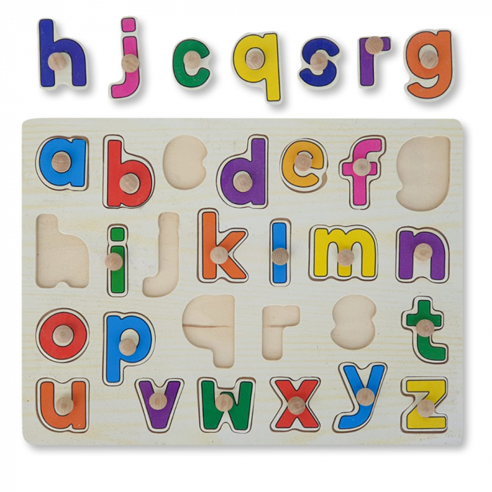 Puzzle din Lemn cu Litere [2]