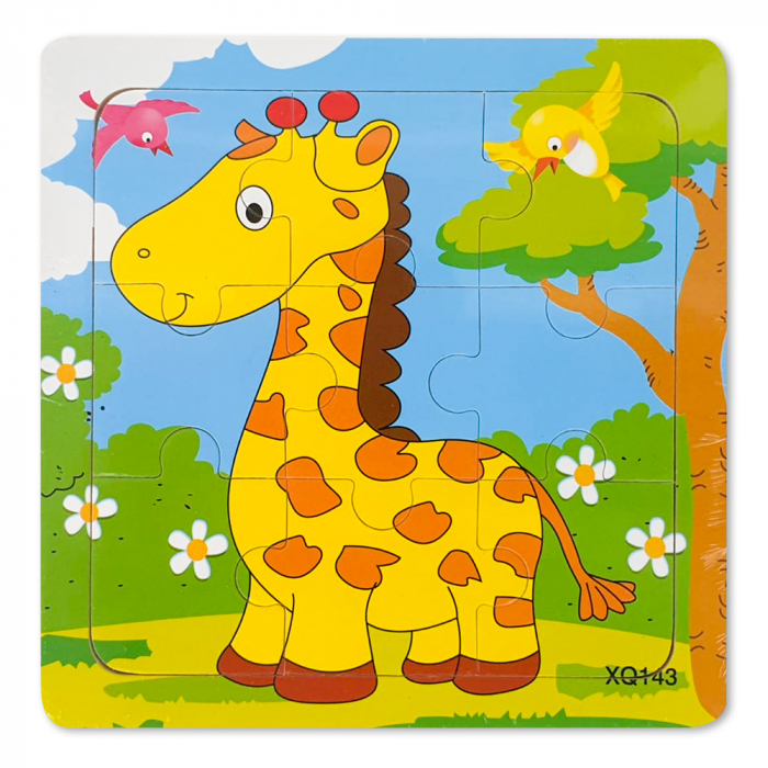 Puzzle din Lemn Girafa Montessori [1]