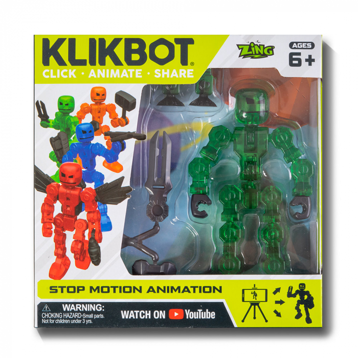 Robot articulat transformabil - figurina KlikBot - Green [1]