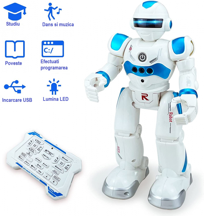 Robot Inteligent cu Telecomanda LEZO RC, Rosu [3]