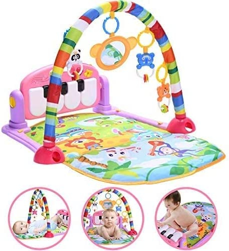 Covoras Activitati  pentru Copii, cu Lumini si Sunet - Roz/Violet [6]