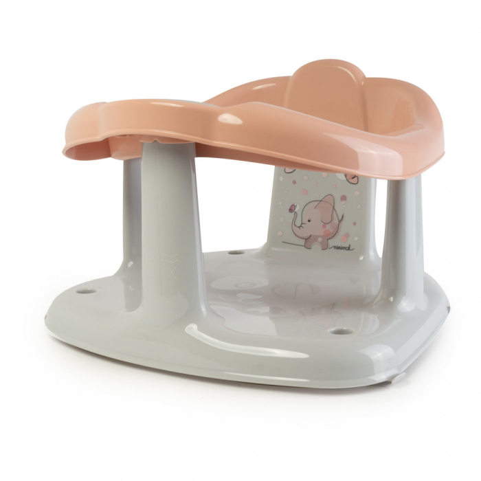 Scaun de Baie Bebe - Gri/Roz Piersica [2]