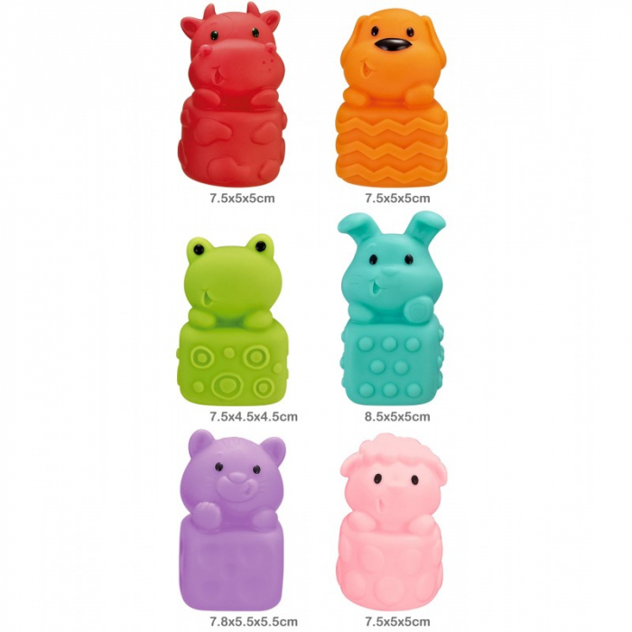 Set jucarii moi de plastic, 6 bucati [7]