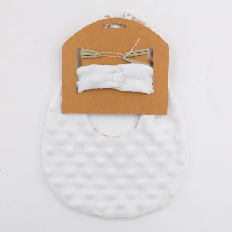 Set Baveta Reversibila Si Bentita pentru Copii - Alb/Roz [2]