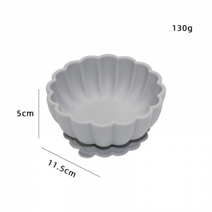 Set de Masa Bol si Lingurita din Silicon - Gri [4]