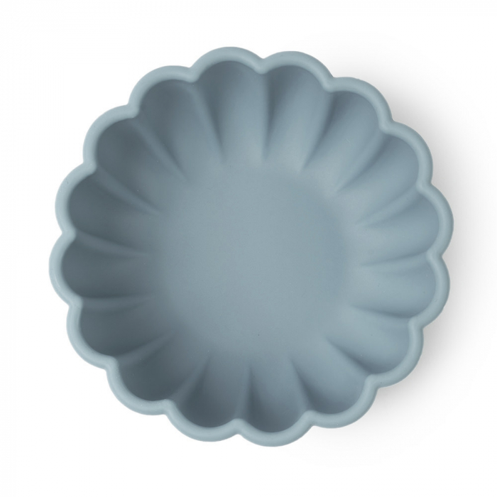 Set de Masa Bol si Lingurita din Silicon - Gri/Albastru [3]