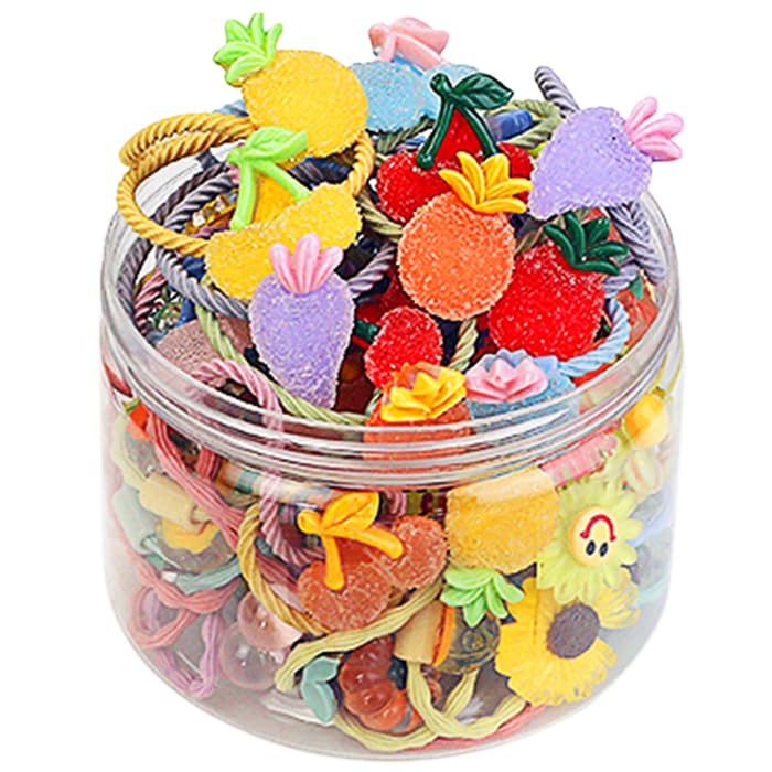 Set Elastice de Par in Cutie - Tip Fructe [3]