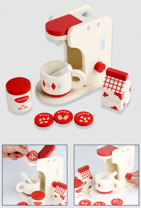 Set Espressor de Cafea din Lemn cu Accesorii [7]